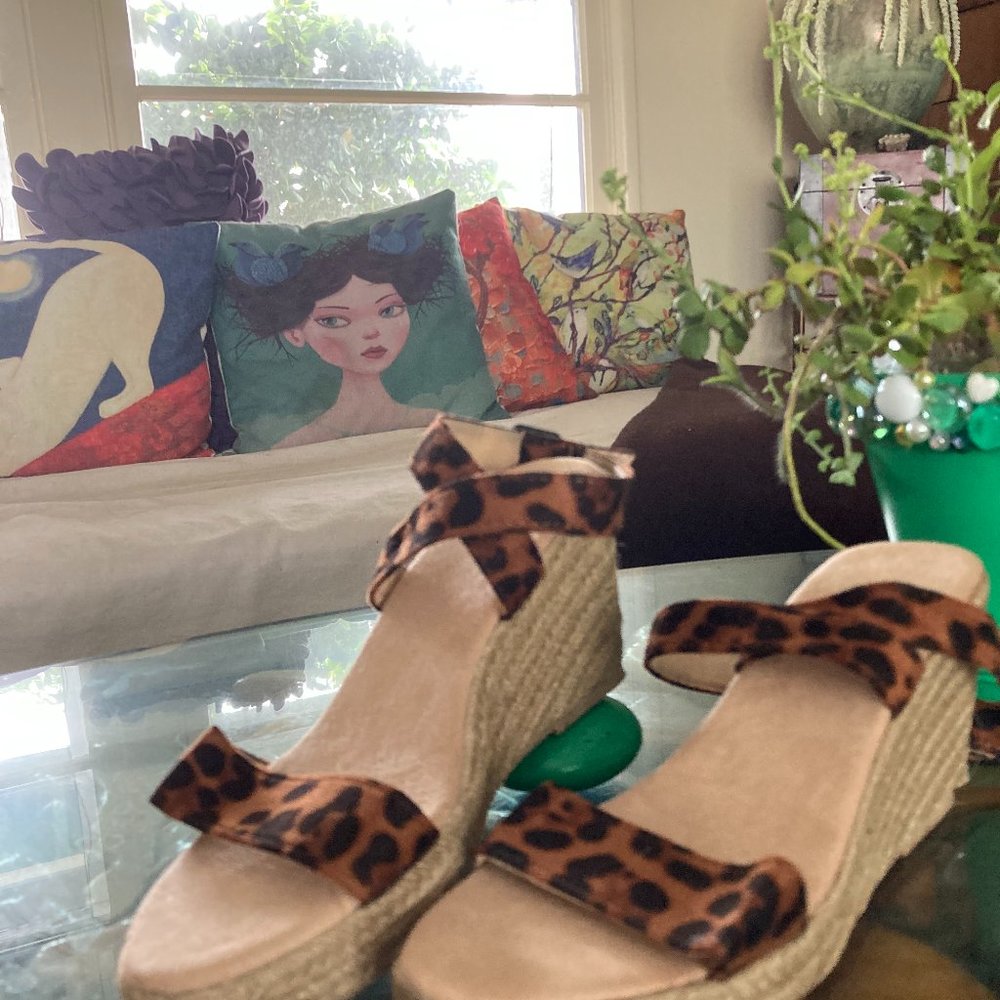 7.5 Leopard Print Sandals